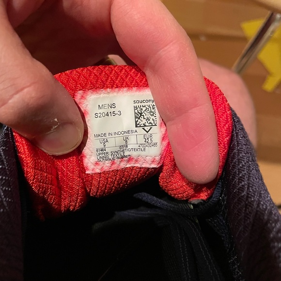 Saucony Guide ISO 2 Running Shoe Navy/Red (Size 9/42.5) - Picture 5 of 7